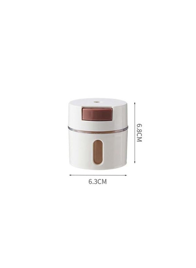 Ensemble de 4 pots à épices magnétiques muraux en acier inoxydable pour le rangement de la cuisine - Image 2